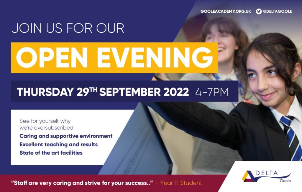 Open Evenings Goole Academy